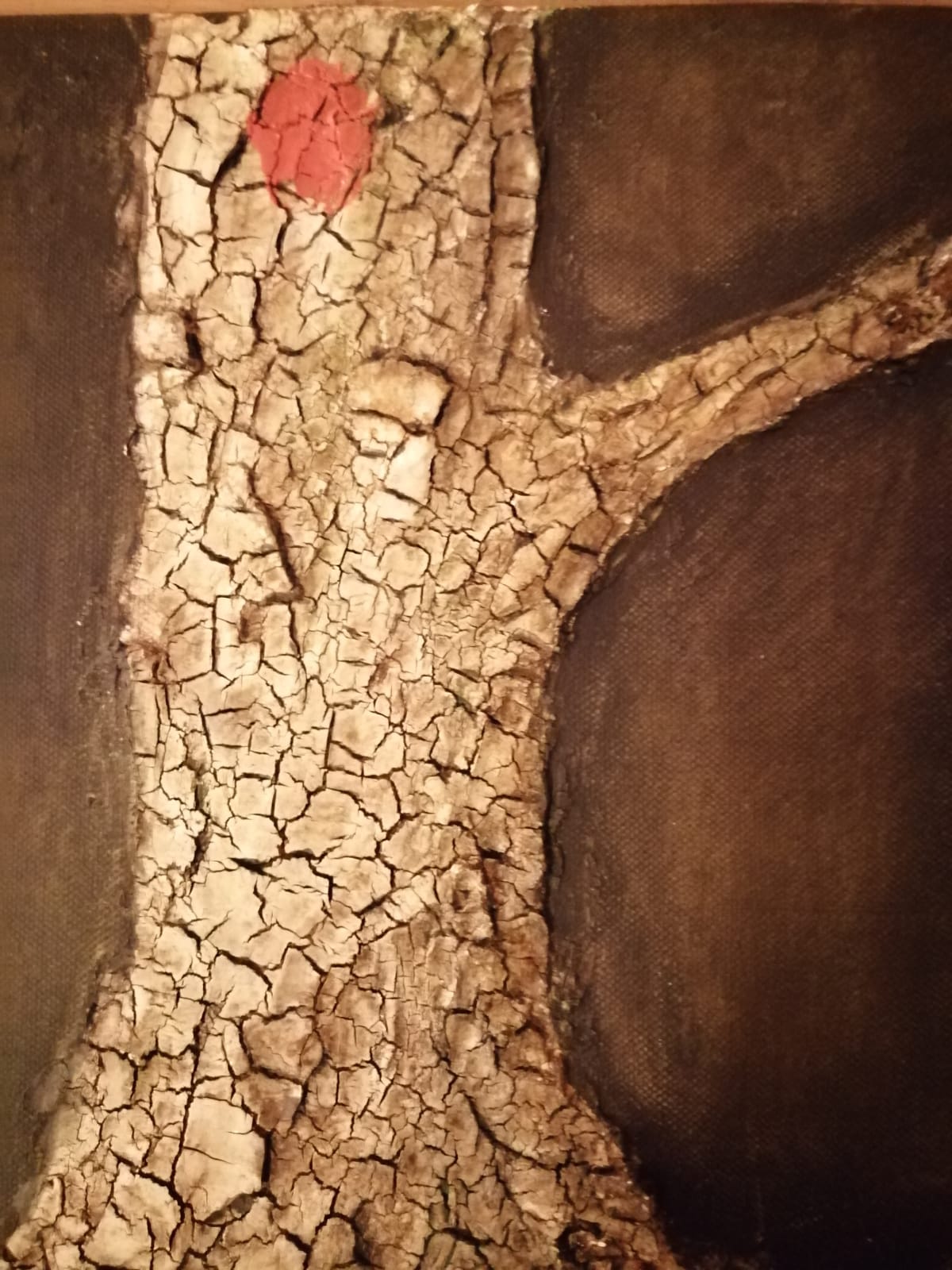 Der Baum ist tot, Mischtechnik, 30x23, Angelika Harken