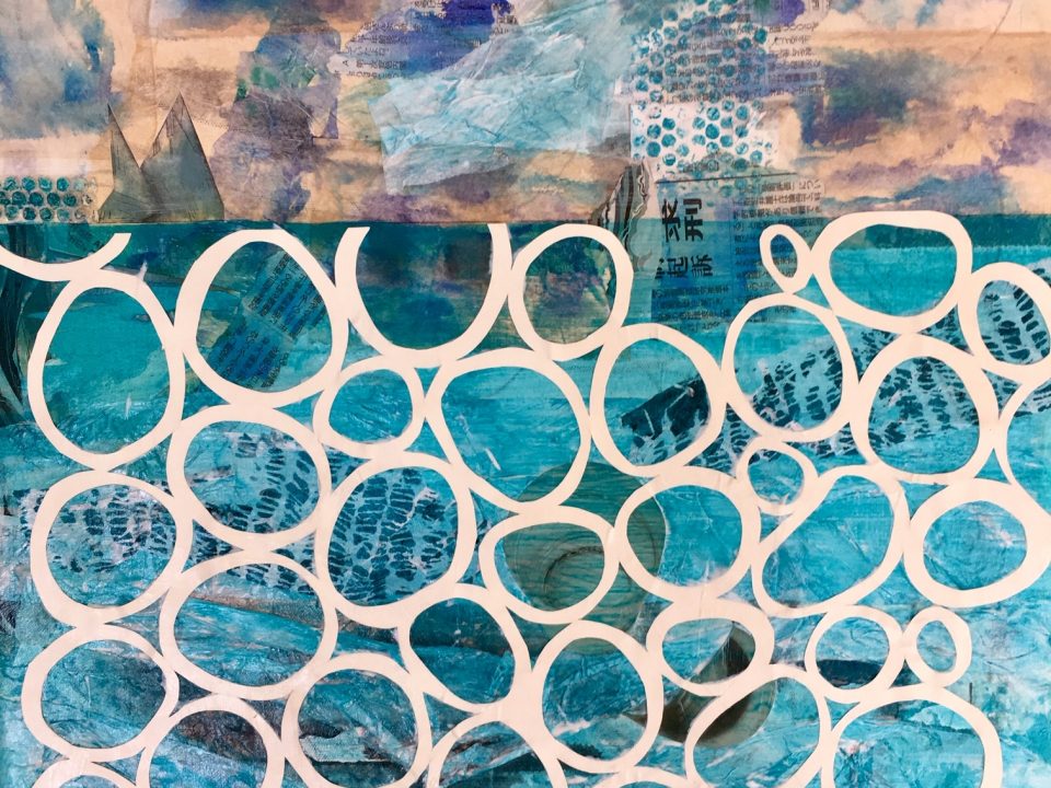 MHS Am Ende wird das Meer blau sein, Collage 2019, Mechthild Hartmann-Schäfers